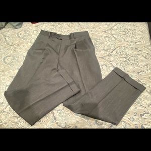 Gray Wool Jos A Bank Mens Slacks 35 R
